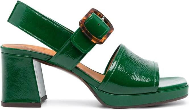 Chie Mihara Ginka 75mm leather sandals Green