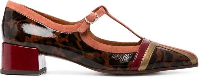 Chie Mihara Jayani 40mm leopard-print pumps Brown