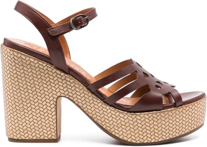 Chie Mihara Jelele 125mm sandals Brown
