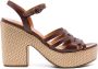 Chie Mihara Jelele 125mm sandals Brown - Thumbnail 1