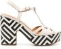 Chie Mihara Jinga 110mm patterned sandals White - Thumbnail 1