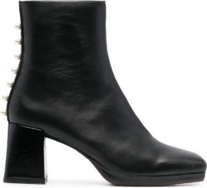 Chie Mihara Kazko pearl-detail 145mm boots Black