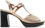 Chie Mihara Kegy 92mm leather sandals Gold - Thumbnail 1
