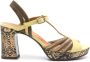 Chie Mihara Kija 70mm leather sandals Green - Thumbnail 1