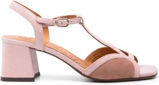 Chie Mihara Lipe 65mm suede sandals Pink