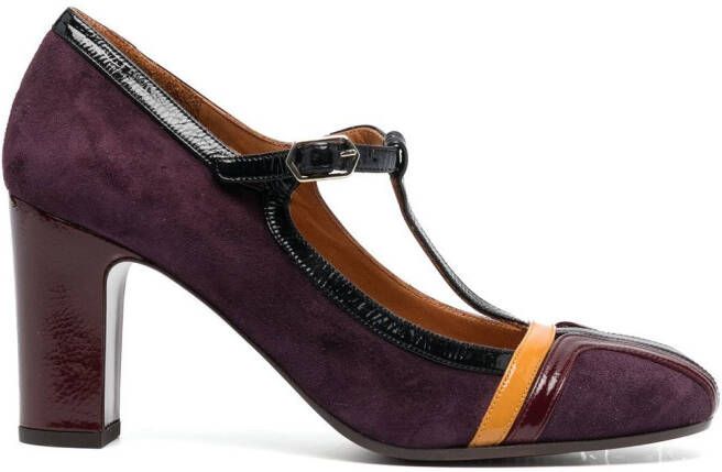 Chie Mihara Mary Jane buckle pumps Purple