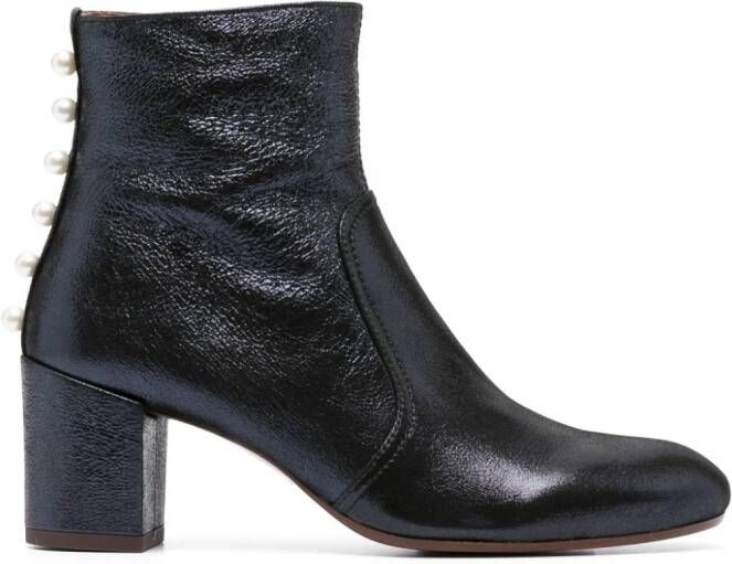 Chie Mihara Nureya 60mm leather ankle boots Blue
