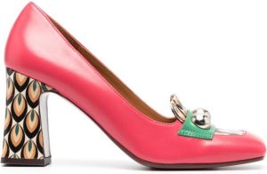 Chie Mihara Odashi 100mm leather pumps Pink