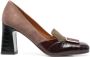 Chie Mihara Ohico 90mm printed-buckle pumps Brown - Thumbnail 1