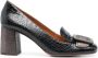 Chie Mihara Pema 75mm metallic-leather pumps Black - Thumbnail 1