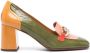 Chie Mihara Petrel 65mm leather pumps Green - Thumbnail 1