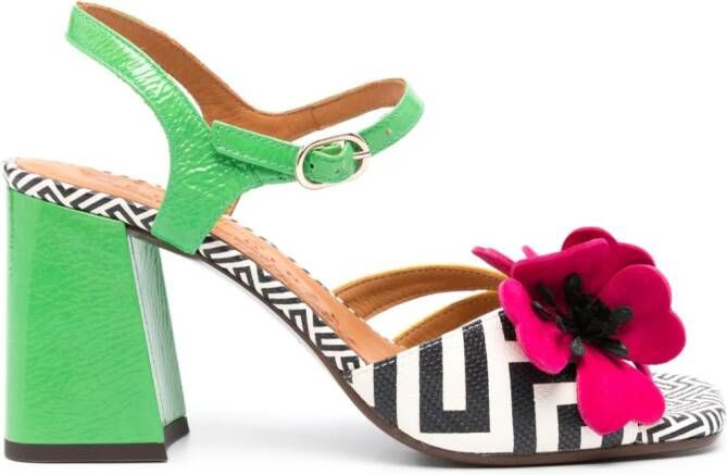 Chie Mihara Pirota 70mm sandals Green