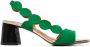Chie Mihara Roka 50mm leather sandals Green - Thumbnail 1