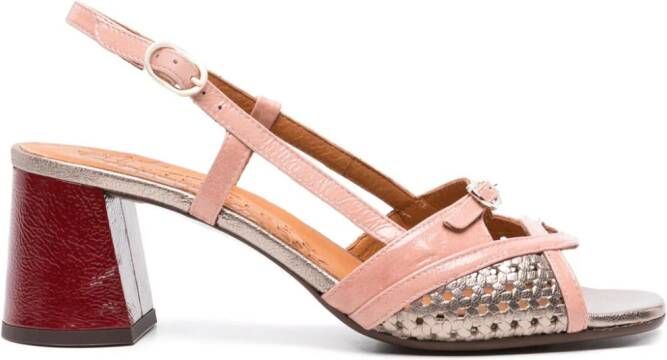 Chie Mihara Rusa slingback leather sandals Pink