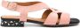 Chie Mihara Taini flat leather sandals Pink - Thumbnail 1