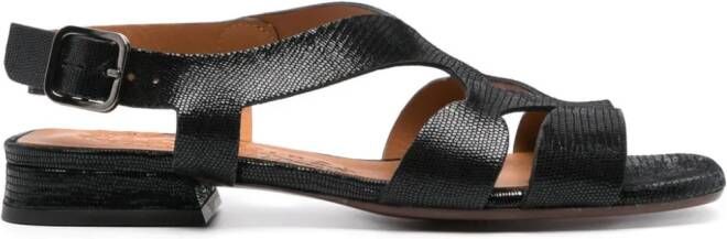 Chie Mihara Taini leather sandals Black