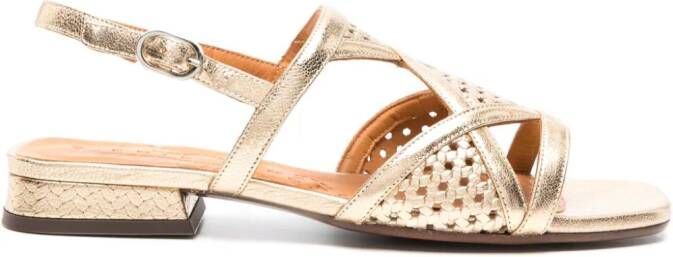 Chie Mihara Tassi leather sandals Gold