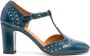 Chie Mihara Wante 85mm leather pumps Blue - Thumbnail 1
