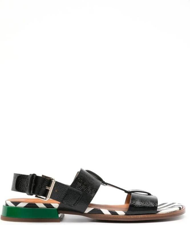 Chie Mihara Wayway buckle-fastening leather sandals Black