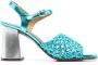 Chie Mihara woven open-toe 90mm sandals Blue - Thumbnail 1