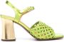 Chie Mihara woven open-toe 90mm sandals Green - Thumbnail 1