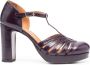 Chie Mihara Yeilo 110mm block-heel pumps Purple - Thumbnail 1