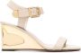Chloé 70mm Rebecca leather wedge sandals Neutrals - Thumbnail 1