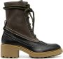 Chloé Franne leather lace-up boots Brown - Thumbnail 1