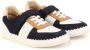 Chloé Kids leather panelled sneakers Neutrals - Thumbnail 1