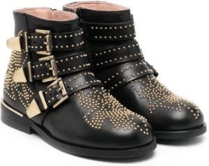 Chloé Kids stud-detail ankle boots Black