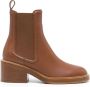 Chloé Mallo 60mm leather boots Brown - Thumbnail 1