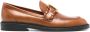 Chloé Marcie almond-toe leather loafers Brown - Thumbnail 1