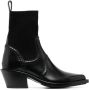 Chloé Nellie 60mm leather ankle boots Black - Thumbnail 1