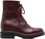 Chloé Noua lace-up leather boots Red - Thumbnail 1
