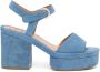 Chloé Odina 85mm suede sandals Blue - Thumbnail 1