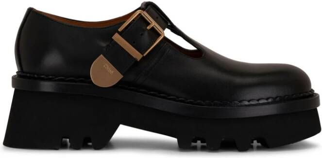 Chloé Owena leather loafers Black