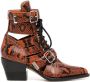 Chloé Reilly 60mm snakeskin boots Brown - Thumbnail 1