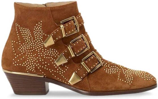 Chloé Susan 40mm buckled boots Brown