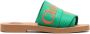 Chloé Woody flat slides Green - Thumbnail 1