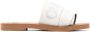 Chloé Woody logo-embroidered sandals White - Thumbnail 1
