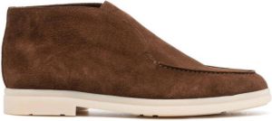 Church's almond-toe suede boots Brown