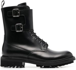 Church's buckled leather boots Black
