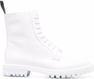 Church's lace-up combat boots White