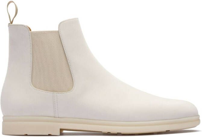 Church's Longfield Nubuck-leather Chelsea boots White