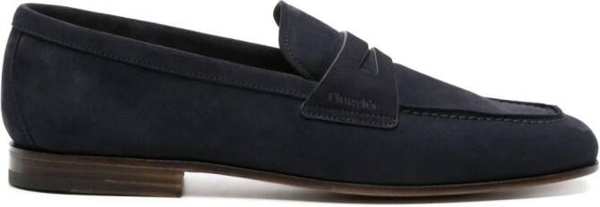 Church's Maltby suede loafers Blue