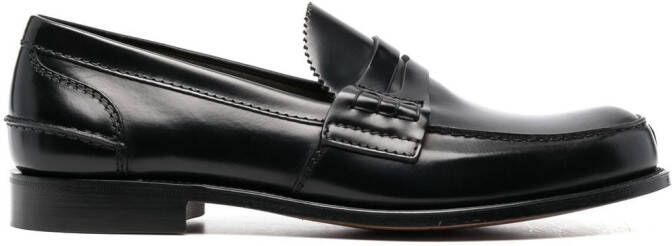 Church's polished-finish round-toe loafers Black