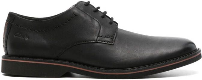 Clarks Atticus LTLace leather derby shoes Black