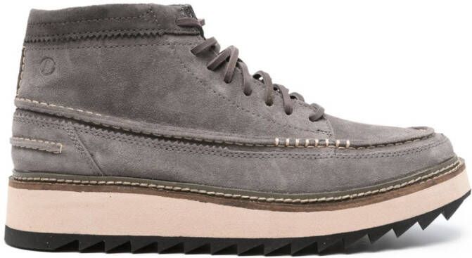 Clarks Clarkhill Mill 40mm calf suede boots Grey