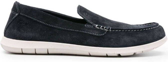Clarks Flexway Step suede loafers Blue