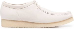 Clarks lace-up derby shoes White